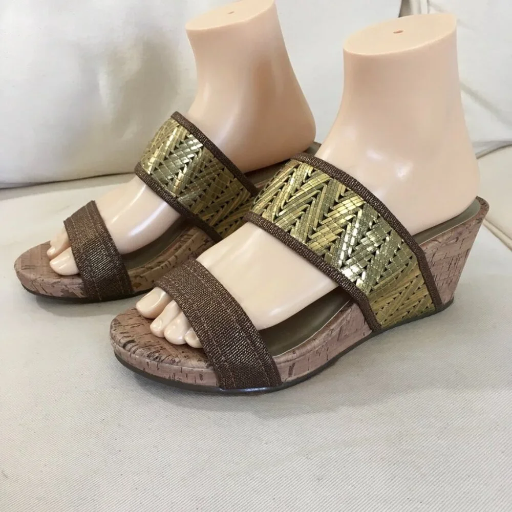 Dress Barn Espadrille Wedge Sz 8M